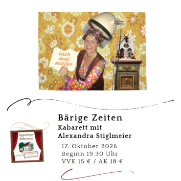 Bärige Zeiten - von und mit Alexandra Stiglmeier